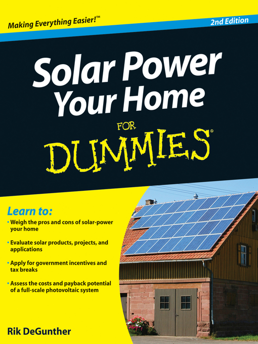 Cover image for Solar Power Your Home For Dummies